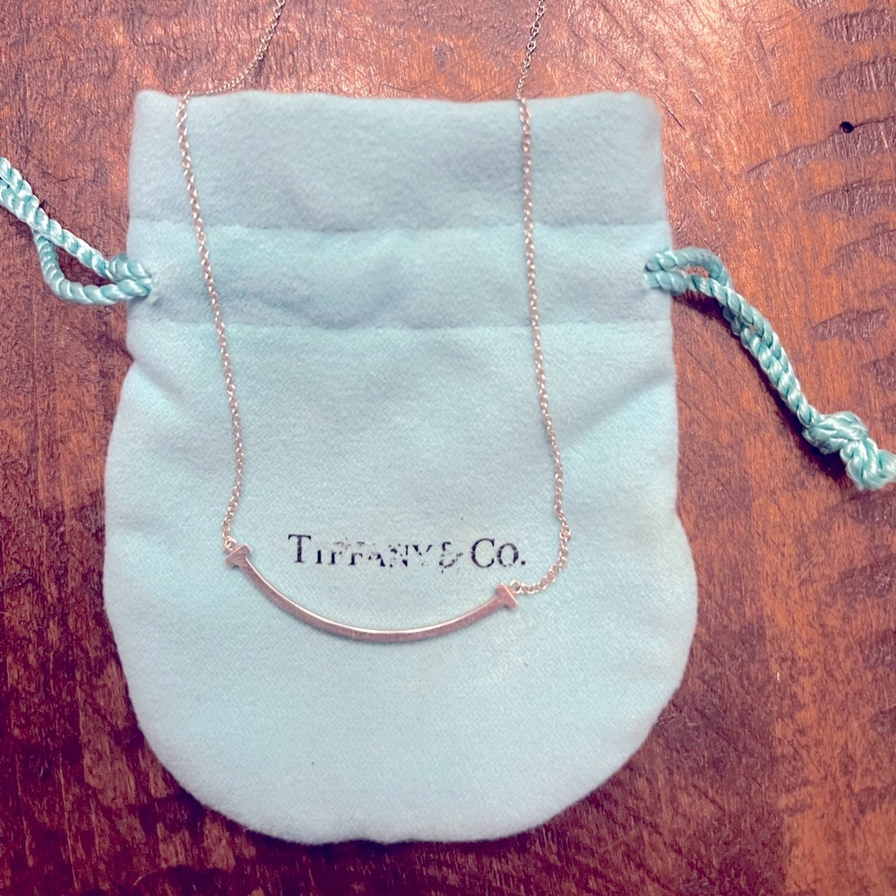 Tiffany & Co. Sterling Silver Smile Necklace